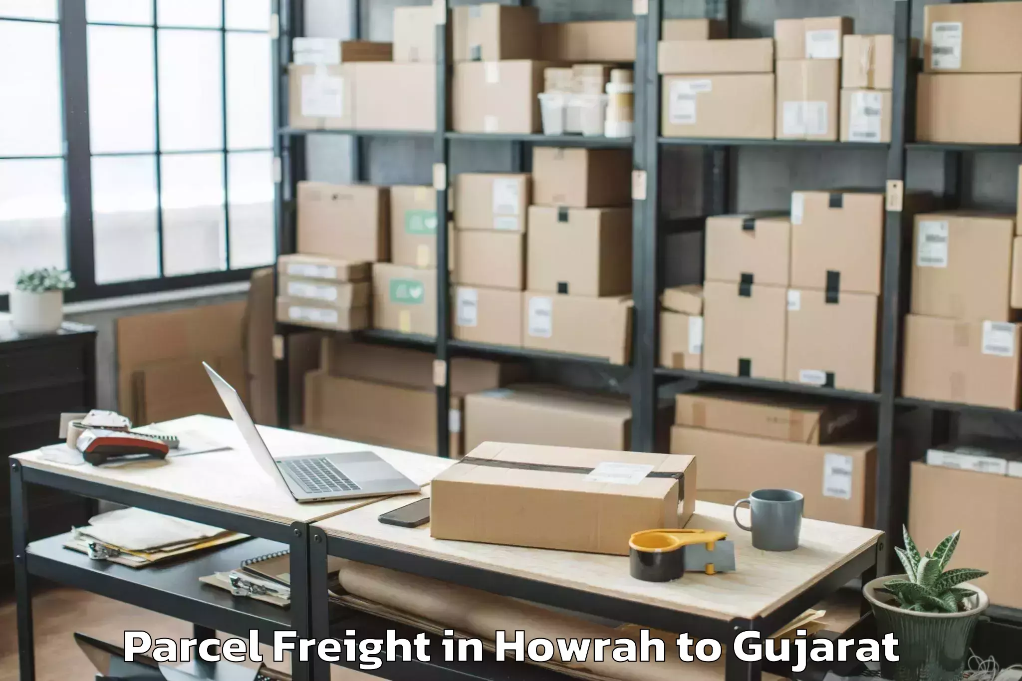 Book Your Howrah to Santalpur Parcel Freight Today